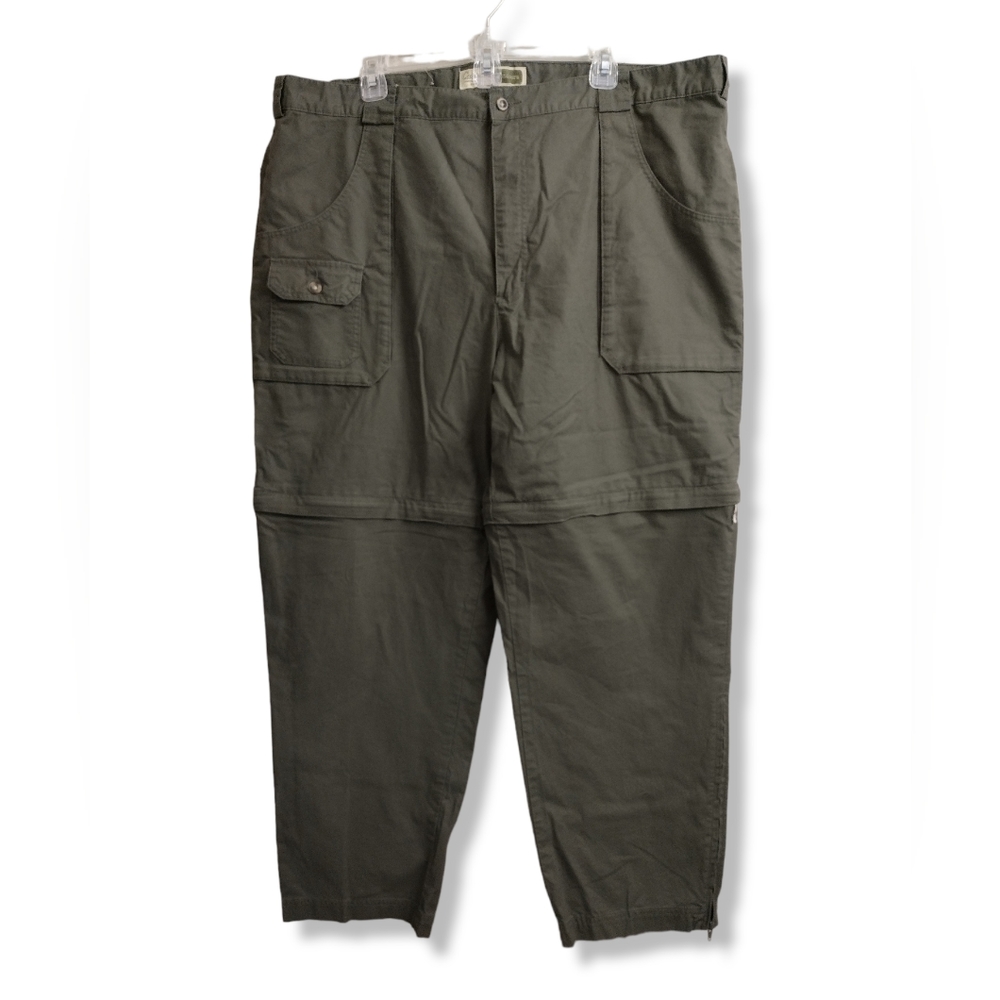 Cabela's Men's Outdoor Zip-off Pants / Shorts Olive Green size 44w 30l 44x30